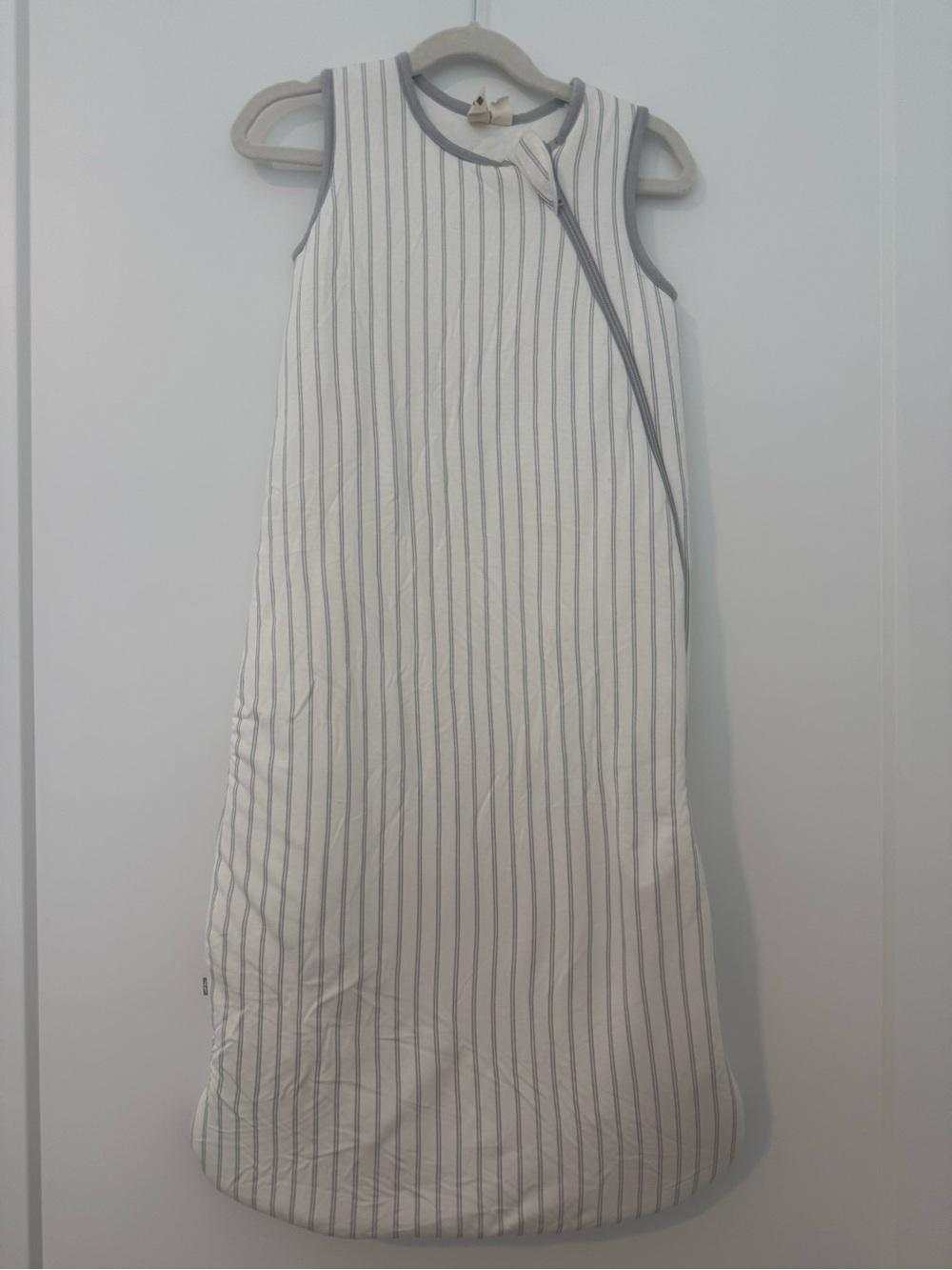 Kite Sleeveless White & Gray Striped Sleep Sack - Comfortable Baby Wear